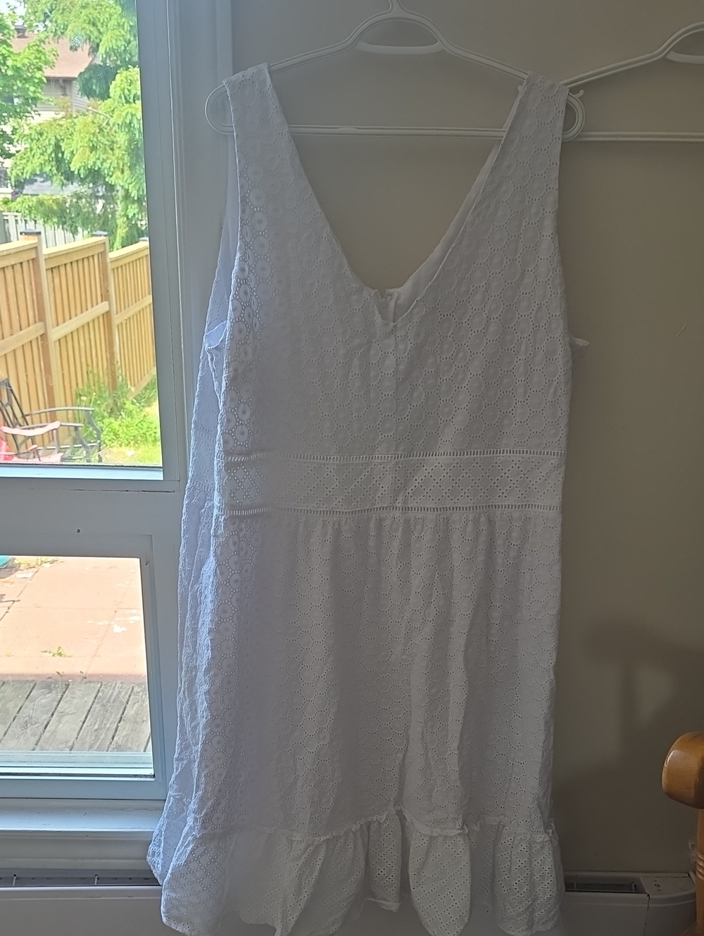 Penningtons White Eyelet Sleeveless Summer Dress